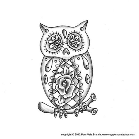 Sugar Skull Owl Tattoo Owl Tattoo Design Sugar Skull Owl Owl Tattoo
