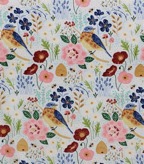 Packed Floral And Bird Quilt Cotton Fabric By Keepsake Calico Joann