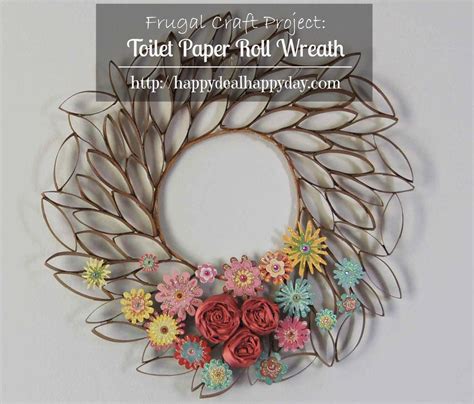 Toilet Paper Roll Crafts Toilet Paper Roll Wreath Frugal Craft