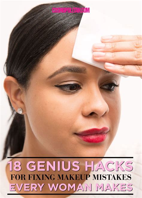 18 Genius Hacks For Fixing Makeup Mistakes Every Woman Makes Makeup Tricks Fix Makeup Makeup