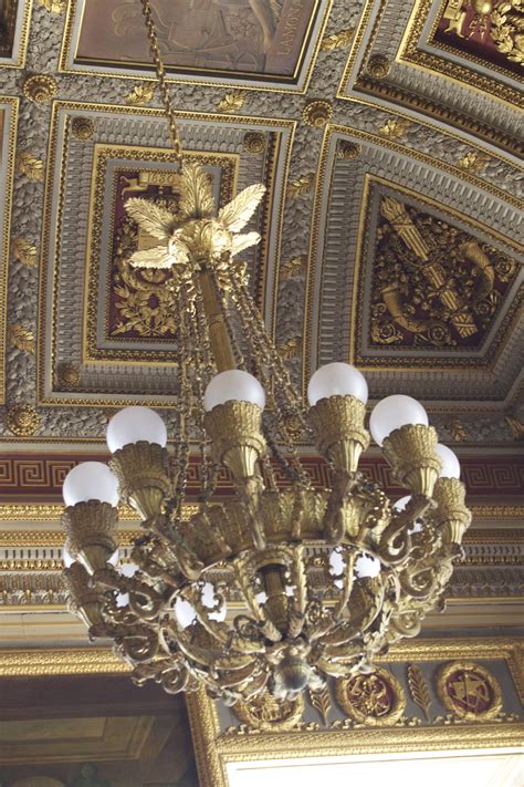 Chandelier Inside The Chateau Du Versailles Versailles Floor