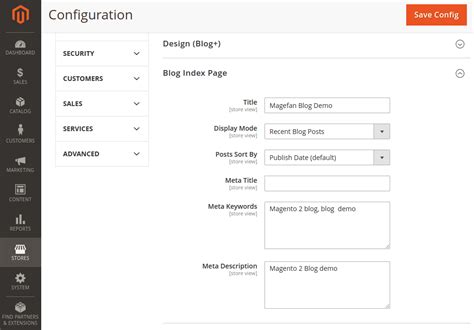 How To Configure Blog Index Page Magefan