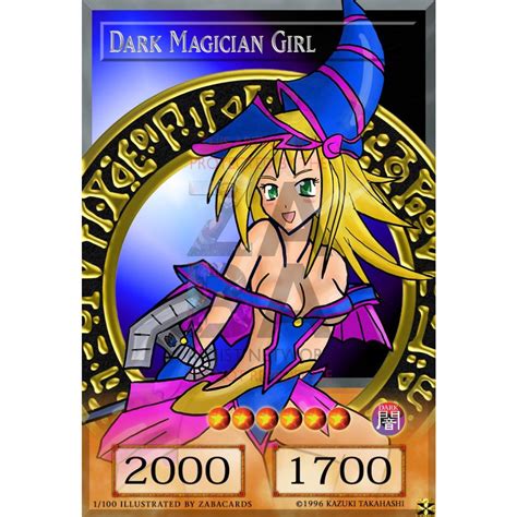 Dark Magician Girl Full Art Orica Custom Yu Gi Oh Card Zabatv