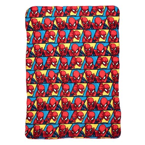 Marvel Spider Man Fleece Throw Blanket 45 X 60 Web Slinging All Over