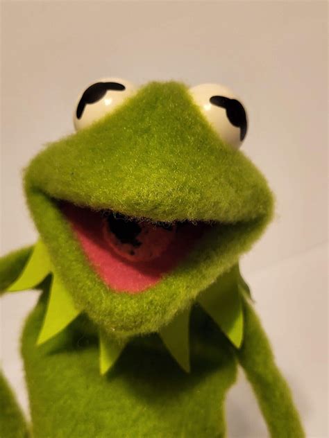 Vtg 1978 Fisher Price Jim Henson Muppets Kermit The Frog Hand Puppet