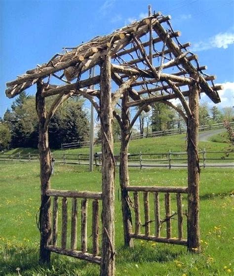 Rustic Arbors Discover Ideas About Pergola Log Garden Archway Rustic