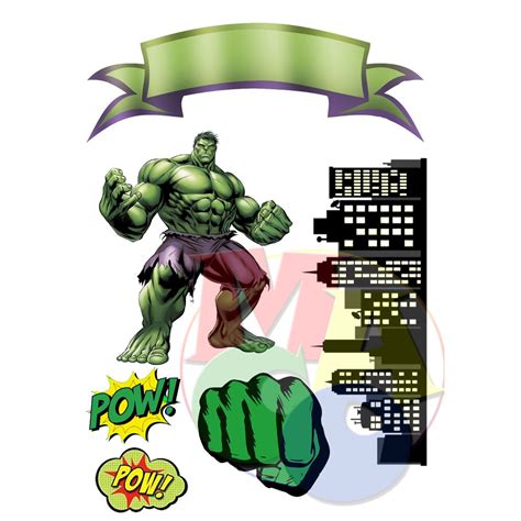 Hulk Cake Toppers Hulk Cupcake Toppers Shopee Philippines