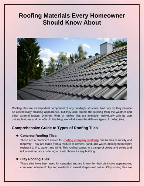Ppt Roofing Materials Every Homeowner Should Know About Powerpoint