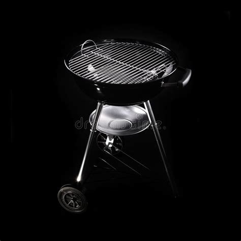 Barbecue Over Black Stock Image Image Of Accessory Equipment 19819557