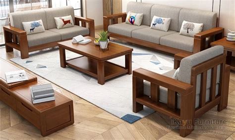 meja kursi kayu jati ruang tamu design rumah minimalisss