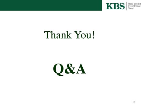 + on dark black background. KBS Real Estate Investment Trust, Inc. - FORM 8-K - EX-99 ...