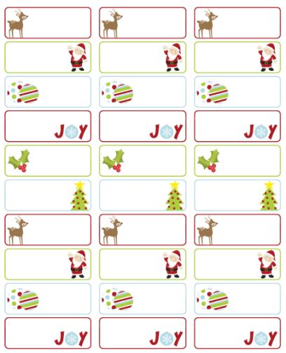 17 assorted christmas after effects templates 2020 (videohive). Free Christmas Labels by Ink Tree Press | Christmas return ...