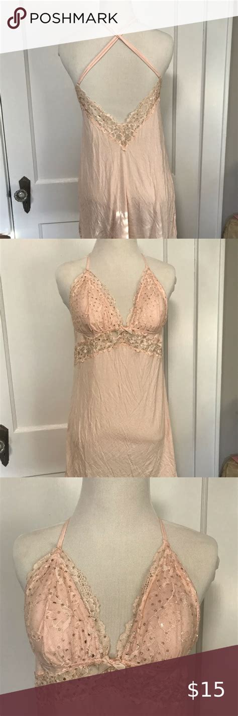 Victoria’s Secret Pink Nightgown Lightly Used Nightgown Teddy Gorgeous Low Back Victoria S