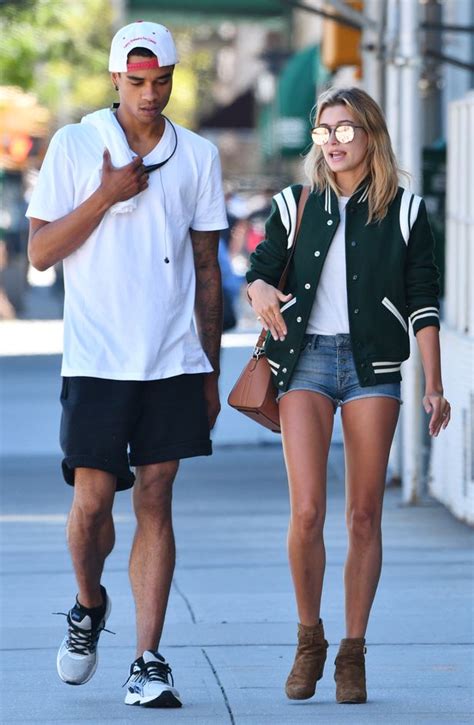 Hailey Baldwin Showcases Her Killer Legs In Tiny Denim Shorts As She Steps Out With Male Pal