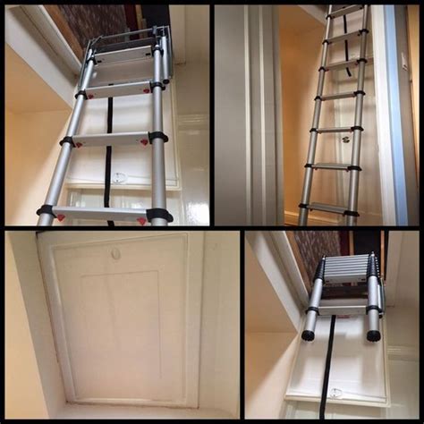 Telesteps 60324 Telescopic Loft Ladder For Small Hatch Sizes Loft