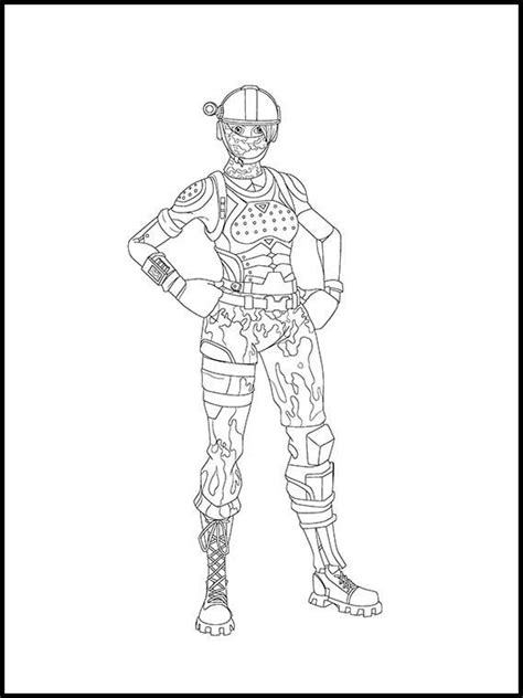Renegade raider is a rare outfit in battle royale that could be purchased from the season shop after achieving level 20 in season 1. Fortnite Printable Coloring Pages 11