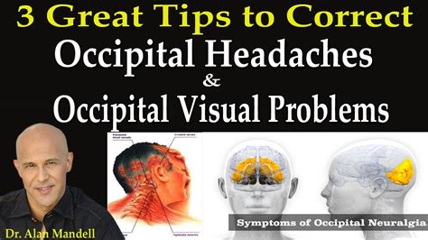 3 Great Tips To Correct Occipital Headaches And Occipital Visual Problems Dr Mandell Youtube