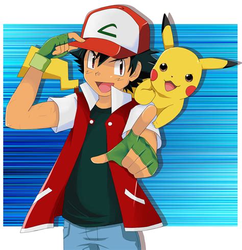 Ash And Pikachu By Skydrew On Deviantart