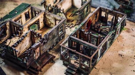 Painting And Aging Miniature Buildings Youtube
