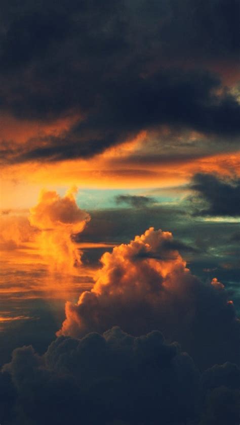 They make or break our user interface, after all. Burning Orange Sunset Clouds iPhone 5 Wallpaper HD - Free ...