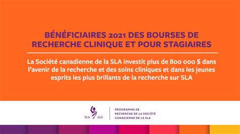 La Société Canadienne De La Sla Investit Plus De 800 000 Dans Lavenir De La Recherche Sur La