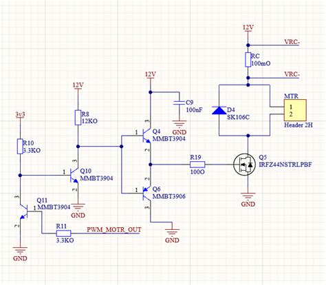 Transistors Mosfet Driver Base And Gate Resistors And Other Input