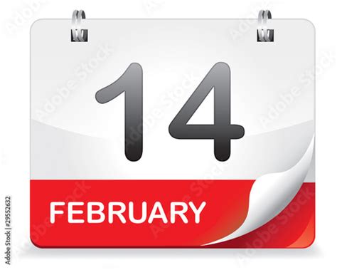 Kalender Rot 14 February Stockfotos Und Lizenzfreie Vektoren Auf
