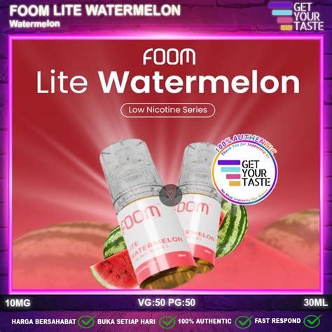 Jual Liquid Foom Lite Watermelon Fruity Salt Nic Ml Pods Friendly By Foom Lab Shopee Indonesia