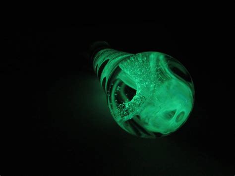 Glow In The Dark Glass Sex Toy