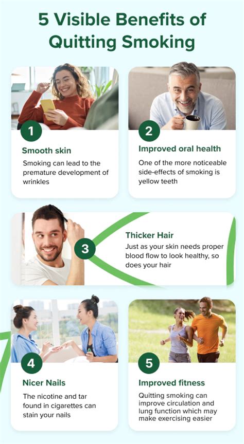 5 visible benefits of quitting smoking nicorette®