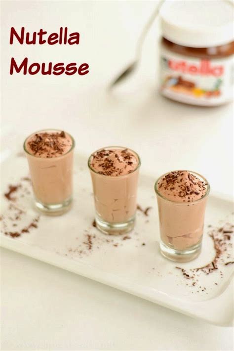 spicy treats nutella mousse recipe eggless nutella mousse 2 ingredients nutella mousse