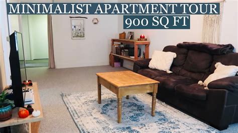 900 Sq Ft Minimalist Apartment Tour Youtube