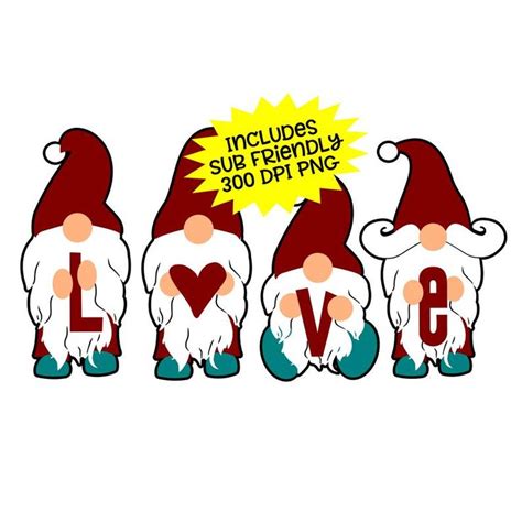 Download Gnome Svg, Love Svg, Gnome Shirt, Christmas Svg, Nordic ...