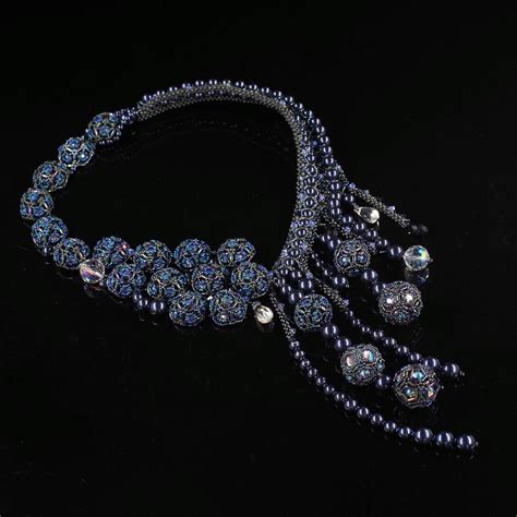 Statement Necklace With Swarovski Crystals Retsystep