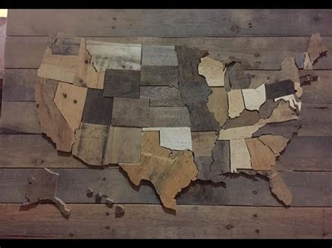 Pinpoint exact location you had your first date with heart icon. DIY United States Wall Map - USA decor pallet wood - YouTube