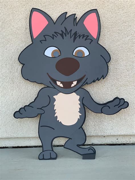 Cocomelon Party Prop Cutout Wally The Wolf Etsy