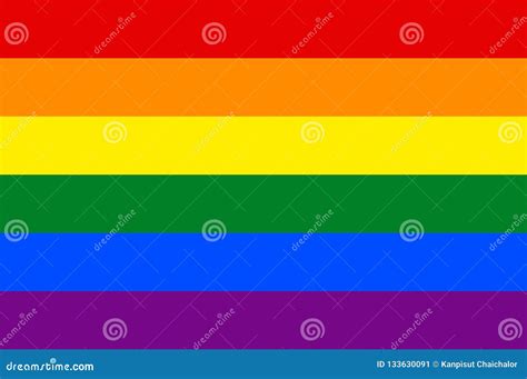Vector Image Of A Lgbtq Flag Pride Symbol Rainbow Flag The Most