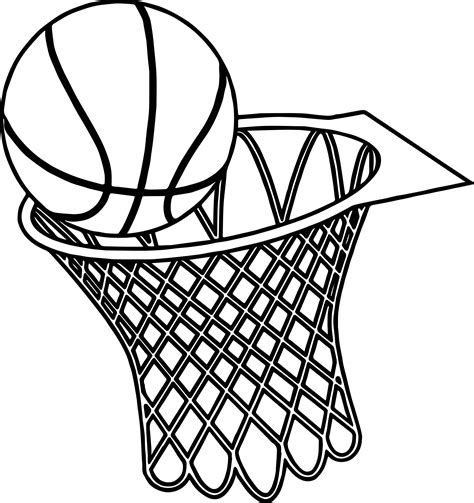 Basketball Goal Drawing At Getdrawings Free Download