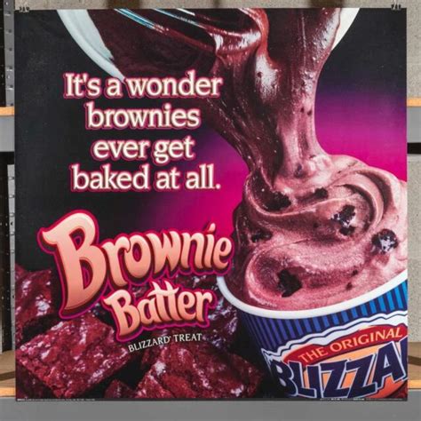 Dairy Queen Promotional Poster For Backlit Menu Sign Brownie Batter