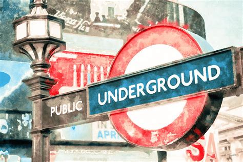London Underground Digital Art By Sampadart Gallery Pixels
