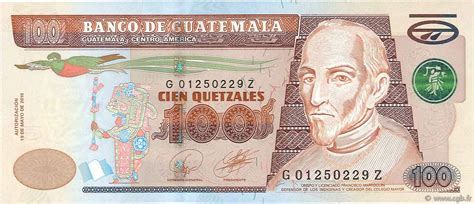 100 Quetzales Guatemala 2010 P126a B973838 Banknoten