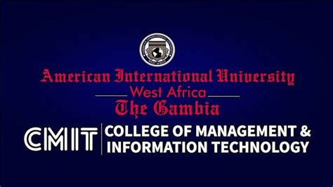 American International University West Africa Cmit Home