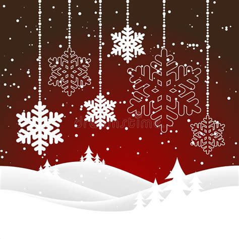 Christmas Snowy Landscape Stock Vector Illustration Of Snowy 63508367