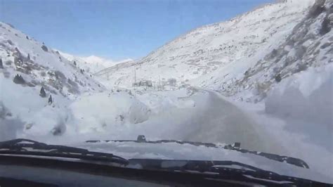 Crossing The Anzob Pass Tajikistan During Winter 422014 Youtube