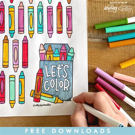 Craftsy Free Activity And Coloring Pages For Crafters Milled