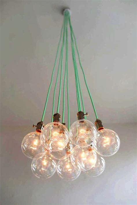 Pendant Cluster Light Fixture Custom Made With Any Cord Colors