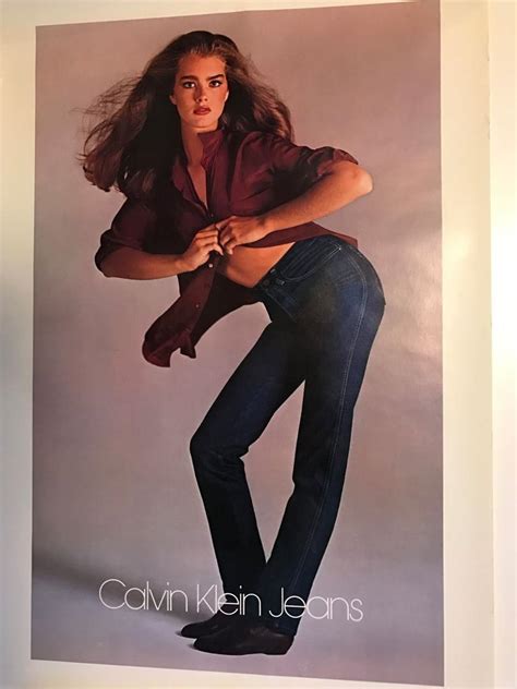 Vintage Brooke Shields Calvin Klein Jeans Poster C1970s 1844198905