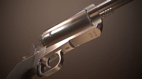 3d Model 45 70 Govt Big Frame Revolver Vr Ar Low Poly Cgtrader