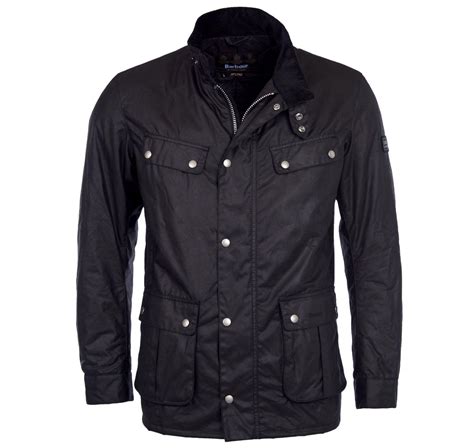 Barbour Black International Duke Waxed Jacket In Black For Men Lyst