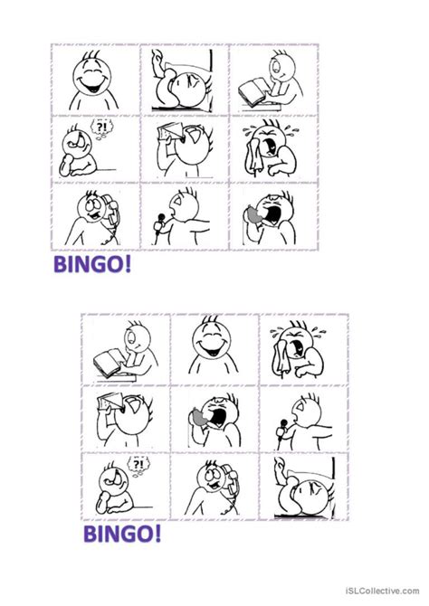 Verbs Action Bingo English Esl Worksheets Pdf Doc